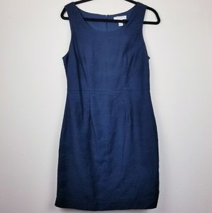 Forever 21 sleeveless navy sheath dress L